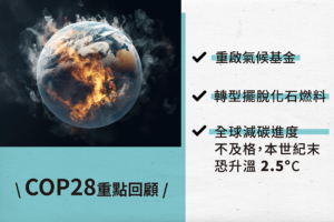 驚碳號，收集綠色新知，COP28